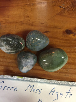 Moss Agate Tumbled Stone
