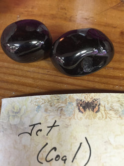 Jet Tumbled Stone